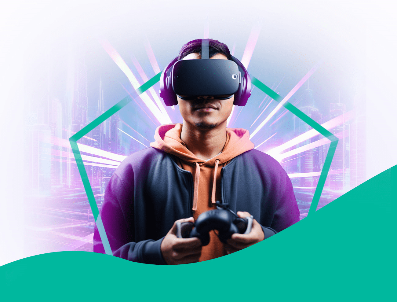 Gaming with VR goggles